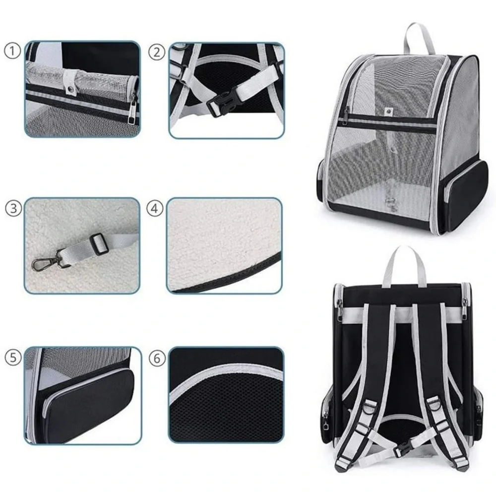 NWOT Black Pet Carrier - Picture 7 of 16